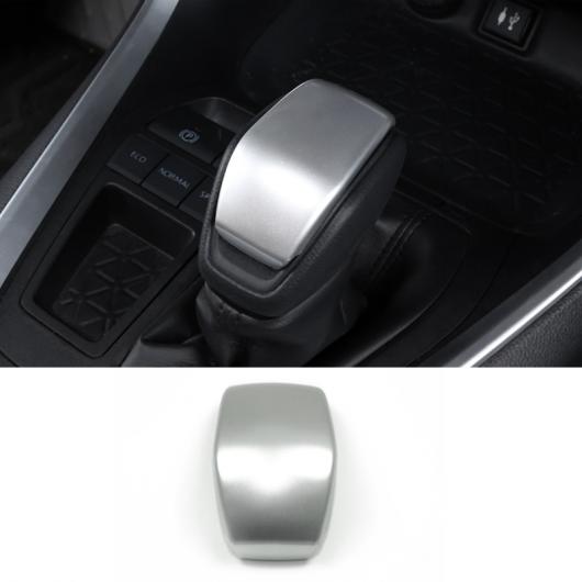 AL 適用: トヨタ RAV4 XA50 2019 2020 2021 2022 RAV 4 ABS カーボンファイバー ギア シフト ヘッド カバー トリム 装飾 ステッカー シルバー AL-OO-6264