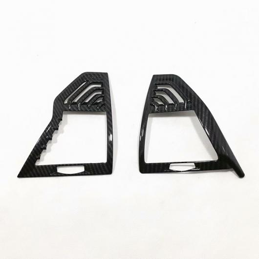 適用: BMW X3 G01 X4 G02 2018 2019 ABS マット カーボン ファイバー 左ハンドル 右 通気口 カバー トリム アクセサリー 2ピース ブラック AL-OO-6859 AL