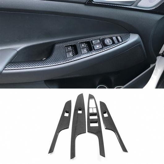 ABS カーボン ファイバー 適用: ヒュンダイ/現代/HYUNDAI ツーソン 2015 2016 2017 2018 2019 2020 インナー ドア ボウル プロテクター フレーム カバー トリム B AL-OO-7215 AL