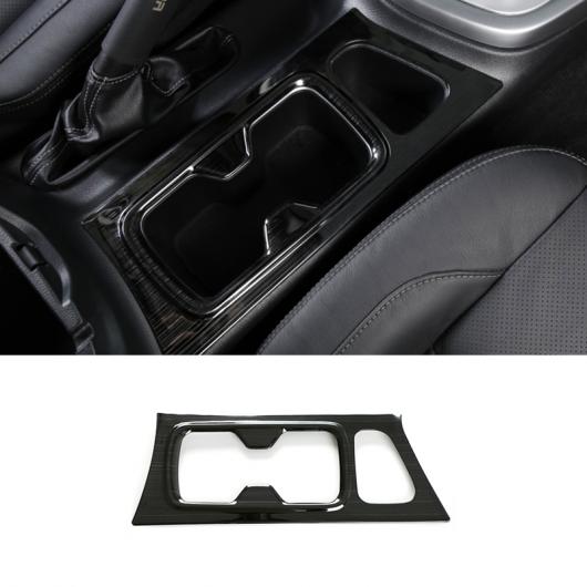 適用: 日産 ナバラ 2017-2020 ステンレス ブラック フロント スモール 通気口 装飾 カバー トリム ステッカー アクセサリー フロント ドリンクホルダー AL-OO-7244 AL