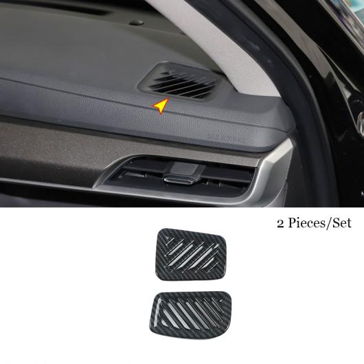 適用: トヨタ ハイランダー 2020 2021 2022 ABS カーボンファイバー リア ドリンクホルダー フレーム カバー トリム 左ハンドル用 インテリア アクセサリー スモール 通気口 AL-OO-7247 AL