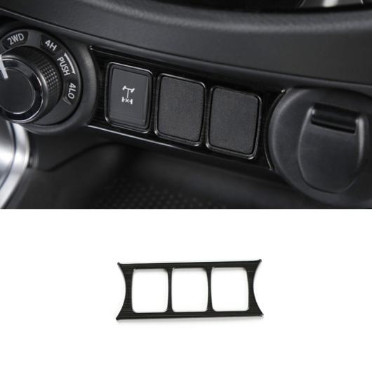 AL 適用: 日産 ナバラ 2017 2018 19 2020 ステンレス ブラック エア コンディション スイッチ パネル カバー トリム シガーソケット AL-OO-7257