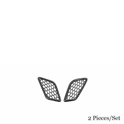 適用: 日産 ローグ X-トレイル T33 2021 2022 ABS カーボンファイバー ミドル 通気口 装飾 カバー トリム インテリア アクセサリー スタの通販は