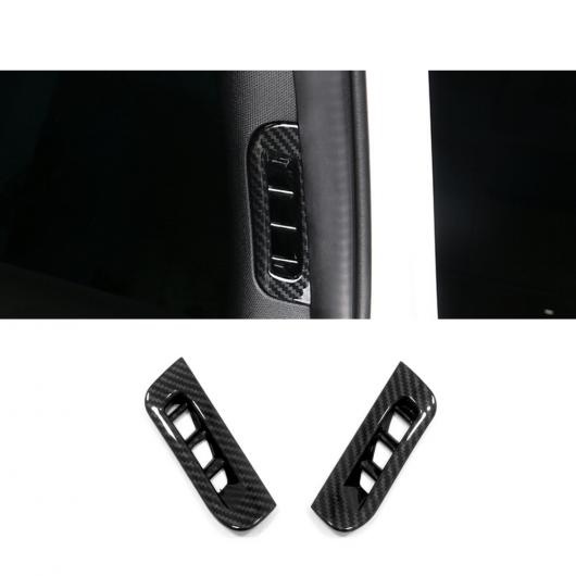 適用: ジープ/JEEP グランド チェロキー/CHEROKEE 2014 2015-2017 カーボンファイバー A ピラー 通気口 吹き出し口 トリム カバー 吹き出し口 装飾 アクセサリー カーボン タイプ1 AL-OO-7307 AL
