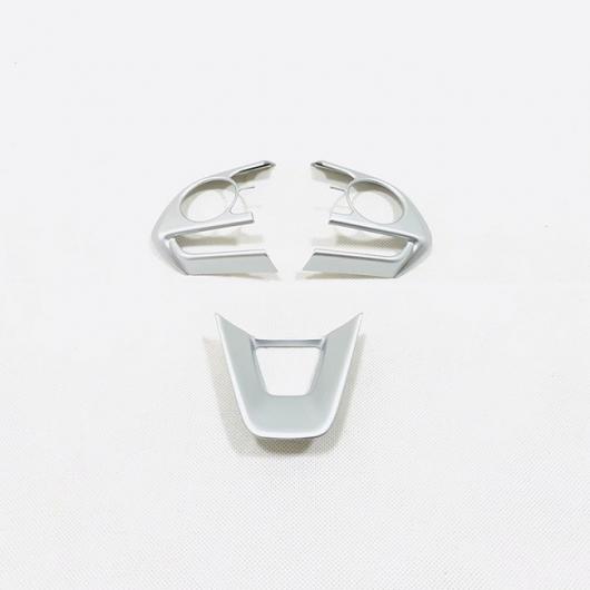 適用: トヨタ カローラ 2019 2020 ABS マット/カーボン ファイバー ステアリング ホイール ボタン フレーム カバー トリム アクセサリー マット 3 AL-OO-7324 AL