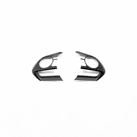 適用: トヨタ カローラ 2019 2020 ABS マット/カーボン ファイバー ステアリング ホイール ボタン フレーム カバー トリム アクセサリー カーボン ファイバー 2 AL-OO-7324 AL