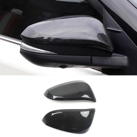 ABS クローム/カーボン 適用: トヨタ RAV4 2014 2015 2016 2017 2018 アクセサリー サイド ドア リア ビュー ミラー カバー トリム ステッカー カーボンファイバー AL-OO-7342 ALの通販は
