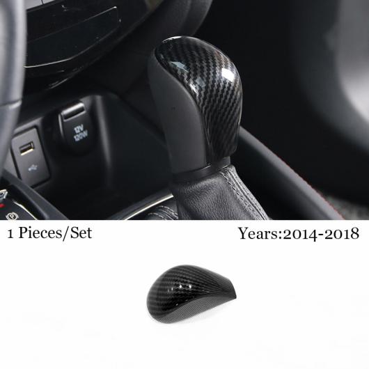 適用: 日産 キャシュカイ J11 ローグ スポーツ 2014-2018 ABS カーボンファイバー ギア シフト レバー ノブ ハンドル カバー トリム アクセサリー シフト ノブ カバー AL-OO-7398 AL
