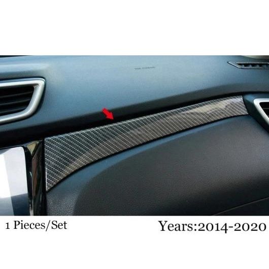 適用: 日産 キャシュカイ J11 ローグ スポーツ 2014-2019 ABS カーボンファイバー ウインドウ ハンドシェーク トリム パネル カバー トリム アクセサリー セントラル コントロール トリム AL-OO-7399 AL