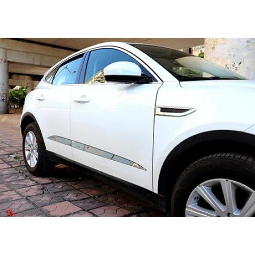 ステンレス スチール サイド ドア モールディング カバー トリム ガーニッシュ 適用: ジャガー/JAGUAR E-ペース Eペース シルバー AL-OO-7712 ALの通販は 19,619円