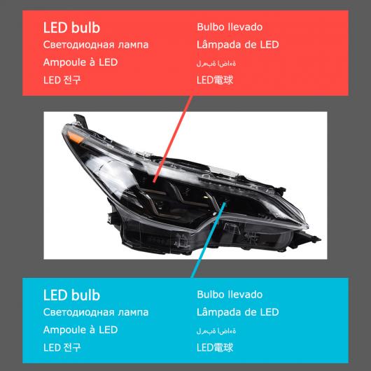 ヘッド ランプ 適用: トヨタ フォーチュナ 2016-2021 LED ヘッドライト ヘッドライト DRL ウインカー ハイ ビーム エンジェル アイ プロジェクター レンズ 6000K LED キット LED AL-OO-7749 AL