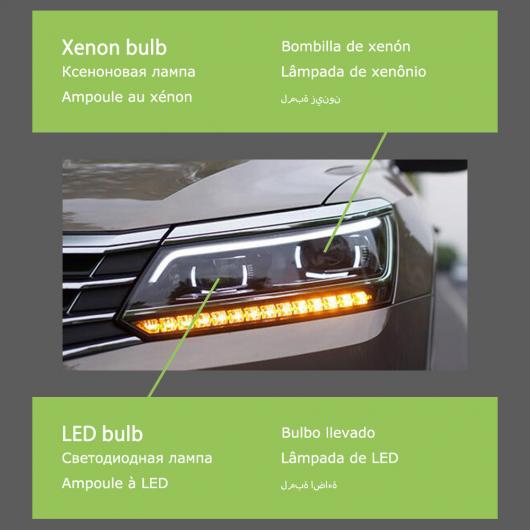 ヘッド ランプ 適用: VW パサート B8 LED ヘッドライト 2016-2019 ヘッドライト パサート B8 DRL ウインカー ハイ ビーム エンジェル アイ プロジェクター レンズ キセノン AL-OO-7764 AL