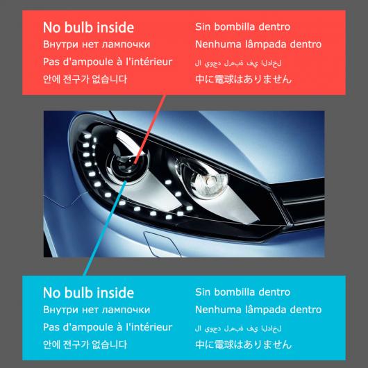 ヘッド ランプ 適用: VW ゴルフ 6 LED ヘッドライト 2009-2012 ヘッドライト R20 DRL ウインカー ハイ ビーム エンジェル アイ プロジェクター レンズ バルブなし AL-OO-7765 ALの通販は