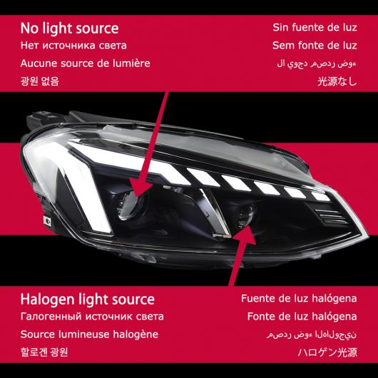 ヘッド ランプ 適用: VW ゴルフ 7 LED ヘッドライト 2013-2017 ゴルフ7 ヘッドライト ゴルフ 7 DRL ウインカー ハイ ビーム エンジェル アイ プロジェクター ヘッドライト バルブなし AL-OO-7767 AL