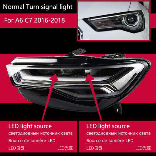 ヘッド ランプ 適用: アウディ/AUDI A6 C7 LED ヘッドライト 2012-2017