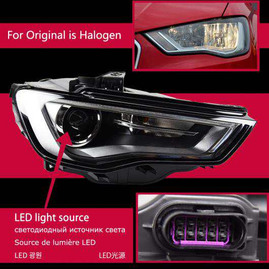 ヘッド ランプ 適用: アウディ/AUDI A3 LED ヘッドライト 2013-2016 ヘッドライト S3 DRL ウインカー ハイ ビーム  エンジェル アイ プロジェクター レンズ LED AL-OO-7832 ALの通販はau PAY マーケット - オートパーツエージェンシー | au  PAY マーケット－通販サイト