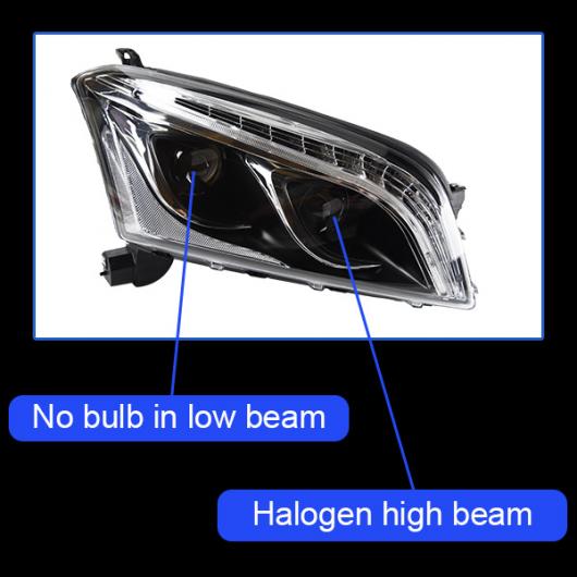 ヘッド ランプ 適用: トラック LED ヘッドライト 2013-2017 ヘッドライト トラック DRL ウインカー ハイ ビーム エンジェル アイ プロジェクター レンズ タイプA AL-OO-8093 AL