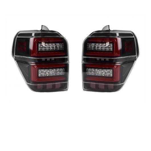 テール ランプ 適用: トヨタ フォーランナー LED テールライト 2014-2021 フォーランナー リア フォグ ブレーキ ウインカー A ペア AL-OOの通販は