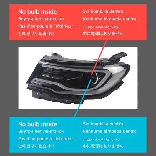 ヘッド ランプ 適用: ジープ/JEEP コンパス LED ヘッドライト 2017-2021 ヘッドライト コンパス DRL ウインカー ハイ ビーム エンジェル アイ プロジェクター バルブなし イン ロー ビーム AL-OO-8160 AL 135,525円