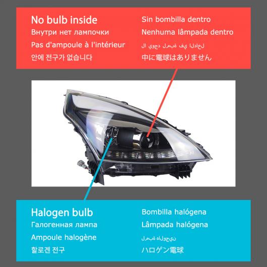 ヘッド ランプ 適用: 日産 ティアナ LED ヘッドライト 2009-2012 ヘッドライト アルティマ DRL ウインカー ハイ ビーム エンジェル アイ プロジェクター レンズ バルブなし AL-OO-8169 AL