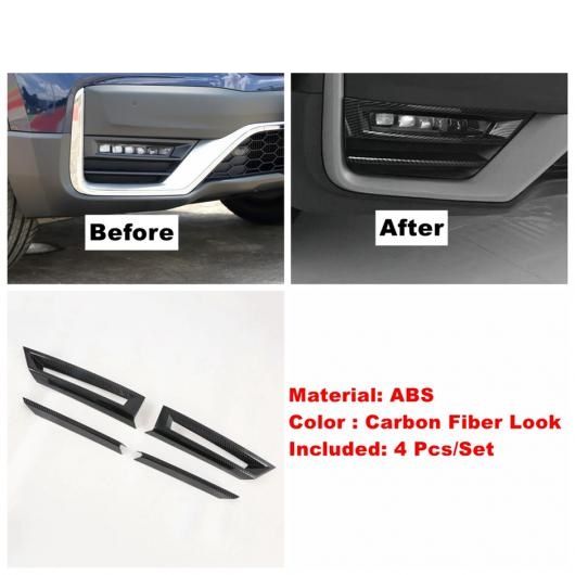 アクセサリー フロント ヘッド ＆ リア フォグライト ランプ グリル 装飾 カバー トリム 適用: ホンダ CRV CR-V 2021 B カーボン調 AL-OO-9017 AL