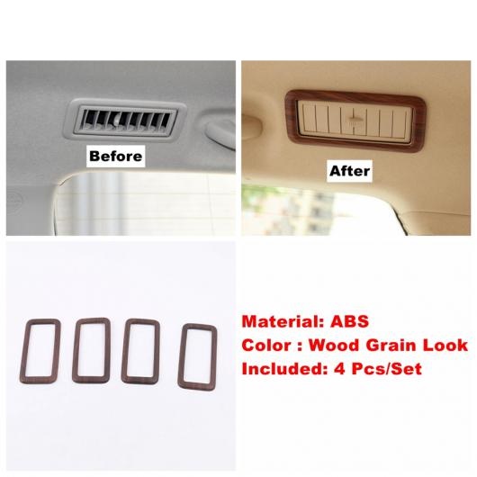 木目調 ルーフ エア AC/ヘッド ライト/ステアリング ホイール カバー トリム 適用: トヨタ ランドクルーザー プラド FJ150 150 タイプA AL-OO-9045 AL