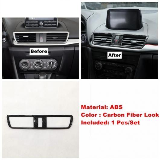 カーボン調 インテリア キット ステアリング ホイール/エア AC/ギア ボックス パネル/リード ライト カバー トリム 適用: MAZDA3 2017 2018 モデル L AL-OO-9355 ALの通販は