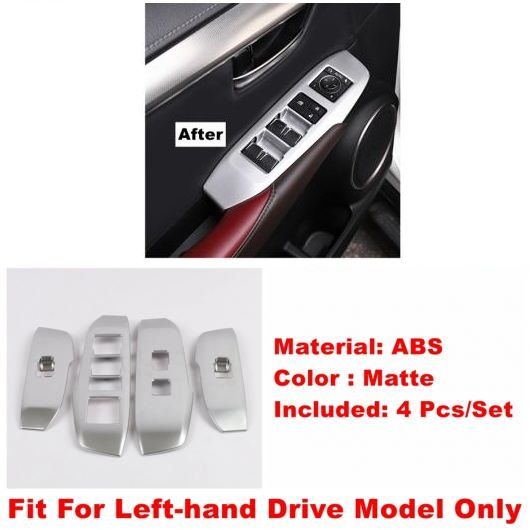 ステアリング ホイール ボタン ドア ハンドル ボウル リフト ボタン パネル カバー トリム 適用: レクサス NX 200 300H 2015-2020 マット インテリア キット モデル A AL-OO-9375 AL