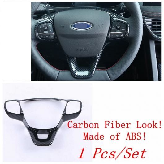 エア AC パネル ドア ハンドル ボウル ステアリング ホイール カバー トリム 適用: フォード/FORD エスケープ/クーガ 2020-2022 カーボン調 インテリア キット モデル C AL-OO-9493 AL