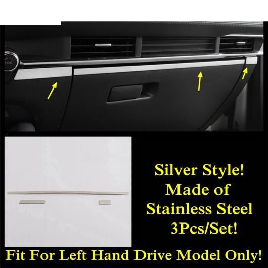 シルバー ステンレス スチール アクセサリー エア AC 吹き出し口/ヘッド ライト ボタン/カップホルダー カバー トリム 適用: MAZDA3 2019-2022 モデル J AL-OO-9589 AL