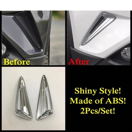 フロント フォグライト グリル フェンダー ランプ モールディング カバー キット トリム ABS クローム アクセサリー 適用: トヨタ C-HR CHR 2016 2017 2018 2019 シャイニースタイル AL-OO-9686 AL