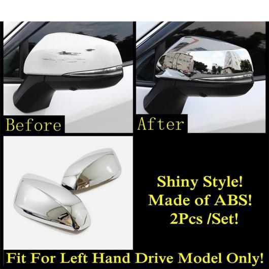 ABS クローム/カーボンファイバー ドア バックミラー ミラー ストリップ キャップ カバー トリム アクセサリー 適用: トヨタ RAV4 RAV 4 XA50 2019-2022 モデル F AL-OO-9734 AL 12,383円