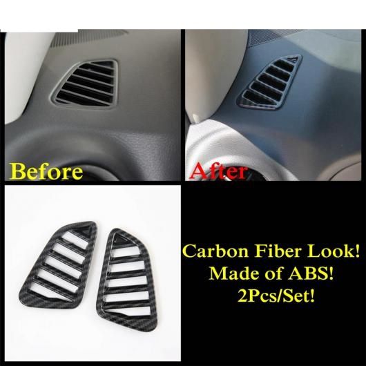 エア AC 吹き出し口 ハンドル ボウル ステアリング ホイール ギア ヘッド カバー トリム 適用: 日産 ナバラ NP300/テラ 2017-2021 カーボンファイバー アクセサリー モデル E AL-OO-9740 AL
