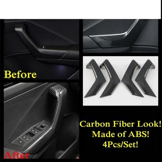 適用: フォルクスワーゲン/VOLKSWAGEN T-ROC 2018-2021 カーボンファイバー アクセサリー ステアリング ホイール ピラー A スピーカー ドリンクホルダー ギア パネル カバー トリム タイプK AL-PP-0062 AL