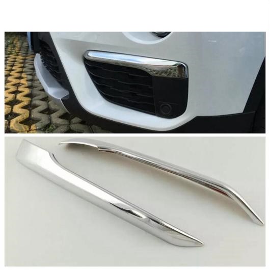 ABS クローム アクセサリー 適用: BMW X1 F48 2016 2017 2018 2019 フロント フォグライト アイリッド アイブロー リア フォグランプ フォグライト フレーム カバー トリム タイプB AL-PP-0160 AL 12,000円
