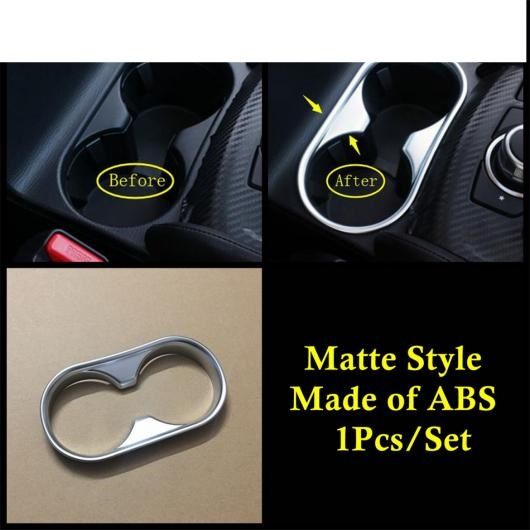 ABS ステンレス スチール セントラル コンソール フロント カップホルダー フレーム モールディング カバー トリム アクセサリー 適用: マツダ CX5 CX-5 KF 2017-2022 タイプB AL-PP-0305 ALの通販は