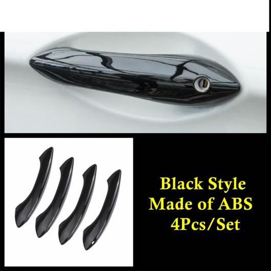 ABS クローム/カーボンファイバー ドア ハンドル ストリップ インテリア カバー トリム アクセサリー 適用: BMW 5シリーズ 520I 525i 530i F10 F18 2011-2016 ブラック AL-PP-0316 AL