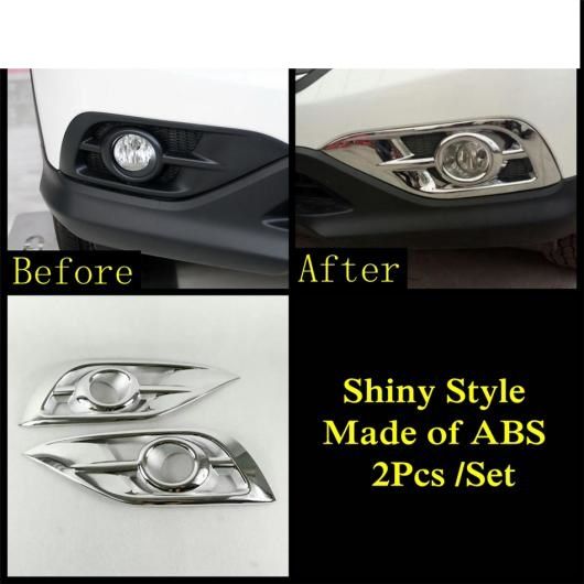ABS クローム フロント リア バンパー フォグライト ランプ モールディング フレーム カバー トリム 適用: ホンダ CRV CR-V 2012-2014 エクステリア タイプB AL-PP-0424 AL