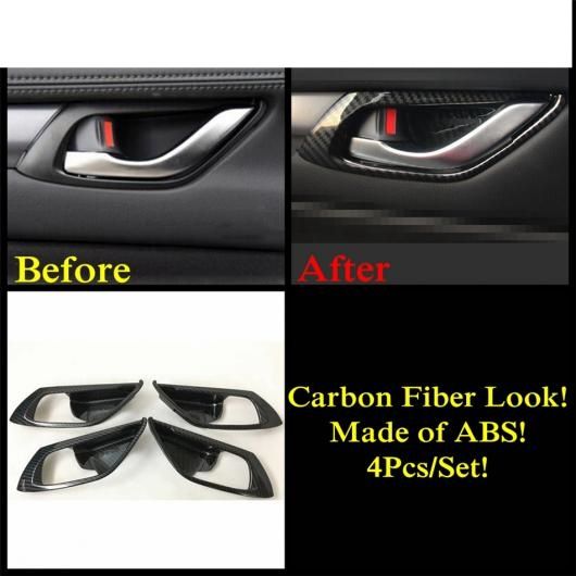 カーボンファイバー アクセサリー 適用: マツダ CX-5 CX5 2017-2022 A ピラー フレーム ダッシュボード AC エア アームレスト ハンドル スピーカー カバー トリム インテリア タイプH AL-PP-0539 ALの通販は