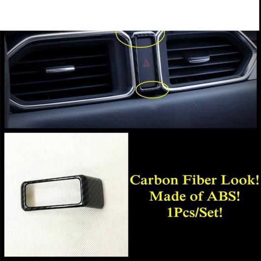 カーボンファイバー アクセサリー 適用: マツダ CX-5 CX5 2017-2022 A ピラー フレーム ダッシュボード AC エア アームレスト ハンドル スピーカー カバー トリム インテリア タイプD AL-PP-0539 AL