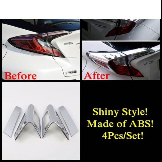 ABS クローム アクセサリー 適用: トヨタ C-HR CHR 2016-2021 バックミラー ミラー 保護 ストリップ/リア テール ライト ランプ フレームの通販は