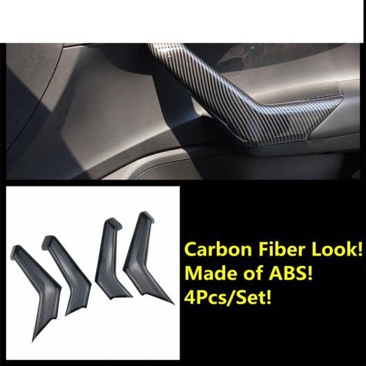 エア AC 吹き出し口/インナー ドア ハンドル ボウル フレーム カバー トリム カーボン調 インテリア 適用: VW フォルクスワーゲン/VOLKSWAGEN ポロ 2019-2022 タイプD AL-PP-1277 AL