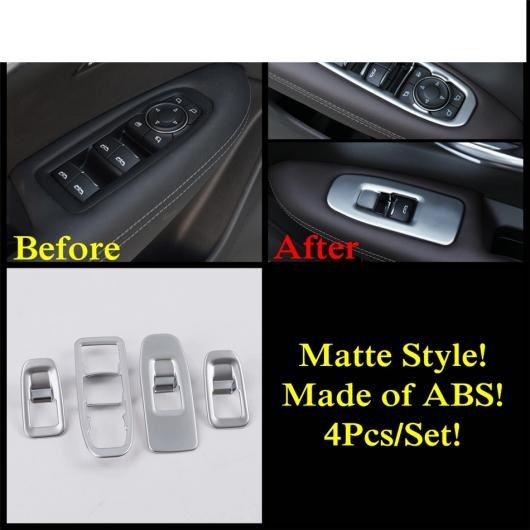 マット インテリア 適用: キャデラック/CADILLAC XT5 2017-2021 リア カップホルダー ステアリング ホイール ウインドウ リフト ボタン カバー トリム ABS アクセサリー タイプC AL-PP-1305 AL