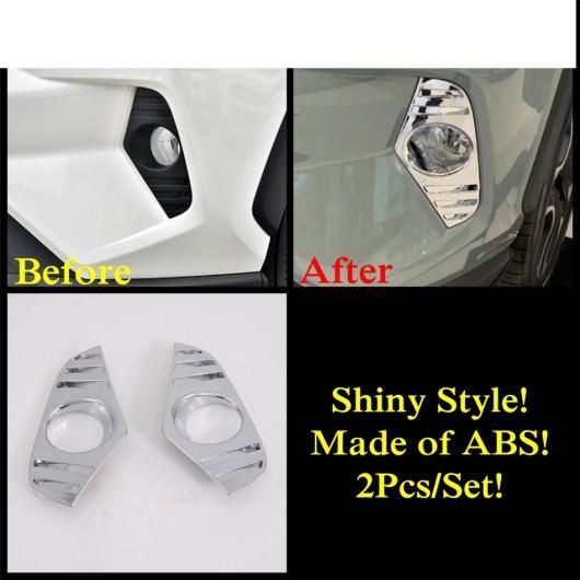 アクセサリー 適用: トヨタ RAV4 RAV 4 XA50 2019-2022 フロント フォグ ヘッド フォグライト ライト ランプ 装飾 リング カバー トリム エクステリア タイプD AL-PP-1451 AL
