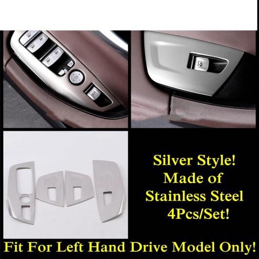 適用: BMW X3 G01 2018-2022 X4 G02 2019-2021 ヘッド ランプ ボタン/ワーニング ライト カバー トリム ステンレス スチール シルバー アクセサリー タイプA AL-PP-1502 AL