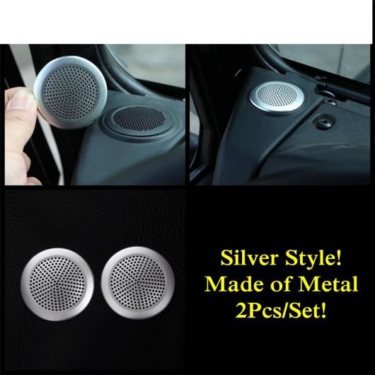 アクセサリー 適用: ジャガー/JAGUAR XE/XF 2016-2019/F-ペース 2017-2020 フロント ステレオ スピーカー オーディオ サウンド ラウドスピーカー フレーム カバー トリム シルバー メタル AL-PP-1521 AL 7,910円