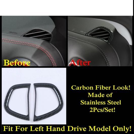 AL カーボン調 アクセサリー 適用: シボレー/CHEVROLET ブレイザー 2019-2022 ステンレス スチール シフト ギア AC エア パネル インテリア タイプD AL-PP-1624