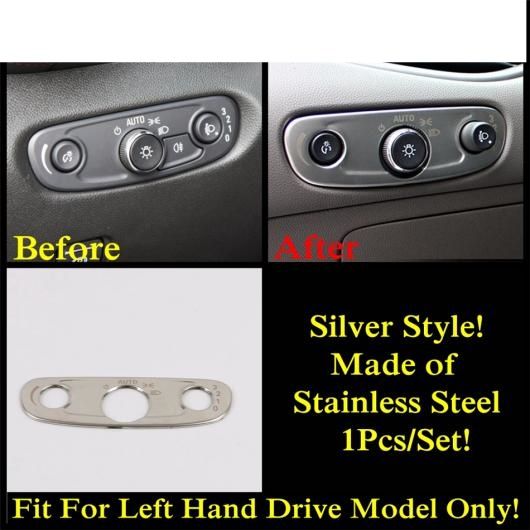 AL ダッシュボード AC エア パネル ハンドル ボウル ヘッド ライト ボタン カバー キット トリム ステンレス スチール アクセサリー 適用: タイプB AL-PP-1631の通販は 10,160円