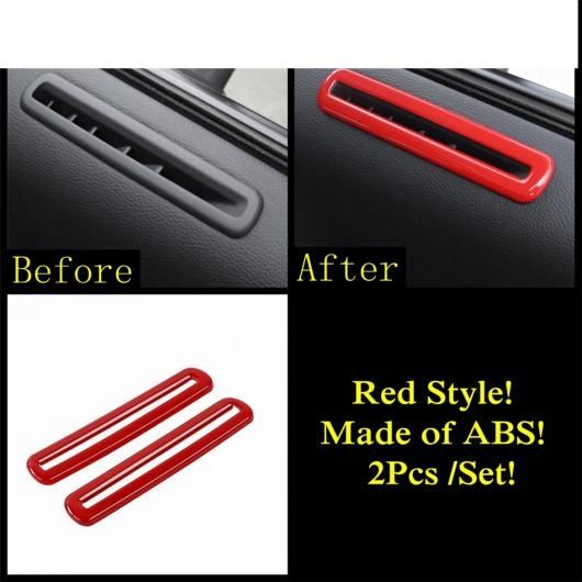 レッド アクセサリー インテリア 適用: ダッジ/DODGE チャレンジャー 2015-2021 ヘッド ライト ドア ハンドル ウインドウ リフト ギア パネル エア AC 吹き出し口 カバー トリム タイプD AL-PP-1907 AL