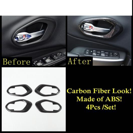 適用: ジープ/JEEP チェロキー/CHEROKEE 2016-2021 ステアリング ホイール ギア パネル ハンドル ボウル ドリンクホルダー フレーム AC エア カバー トリム カーボンファイバー モデルE AL-PP-1910 ALの通販は